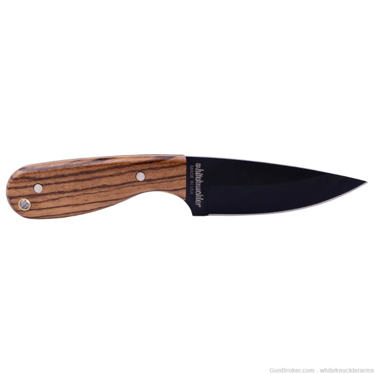 Whiteknuckler Brand 1911 Zebrawood Grip Set w/ Matching Classic M3 Knife-img-7
