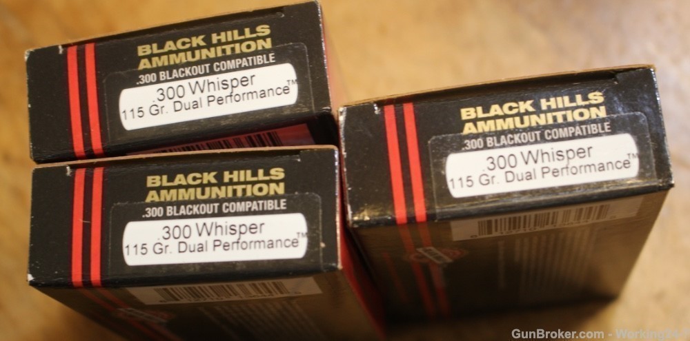 Black Hills 300 Blackout 115 Gr Solid Copper Dual Performance Hollow Point-img-1