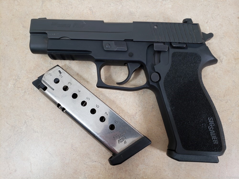 Sig Sauer P220 .45 ACP Semi-Auto Pistol – 2 Magazines-img-0