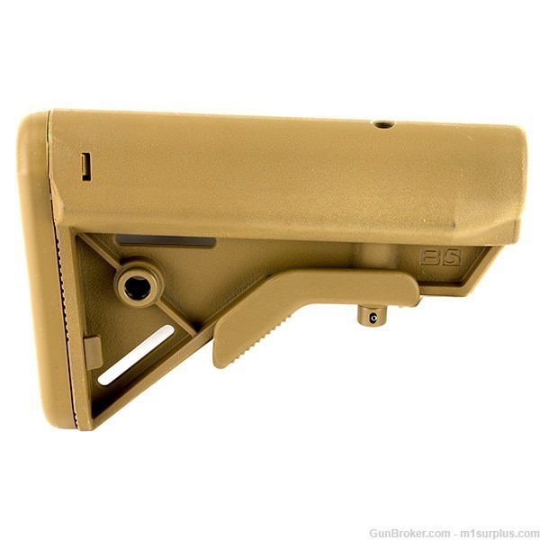 USA Made B5 Systems BRAVO 6 Position Coyote Carbine Stock FOR AR15 M4 -img-2