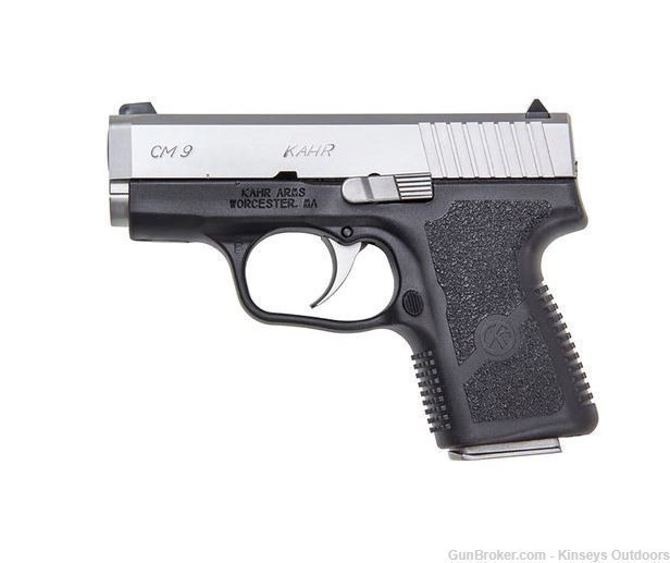 Kahr CM9 Pistol 9mm 3.1 in. Two Tone Black and Stainless 6 rd. SALE-img-0
