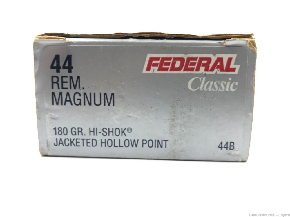 1993 Federal 44 Rem Magnum 180 Gr Hi-Shok Jacketed Hollow Point 1206-MR-img-1