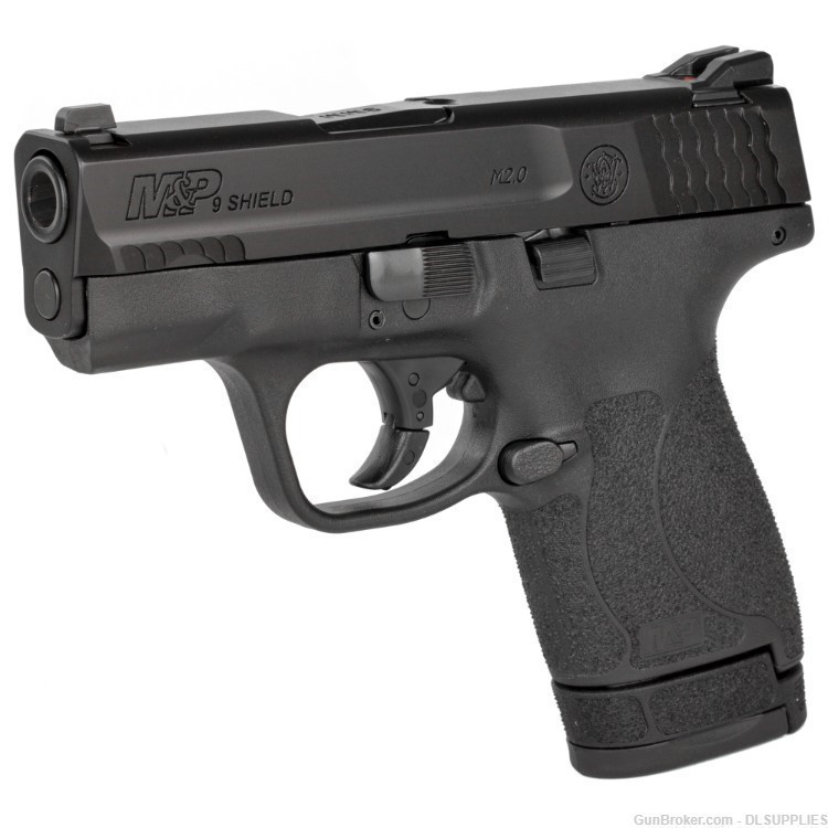 SMITH AND WESSON S&W M&P9 SHIELD 2.0 BLACK NO MANUAL SAFETY (2) MAGS 9MM-img-2