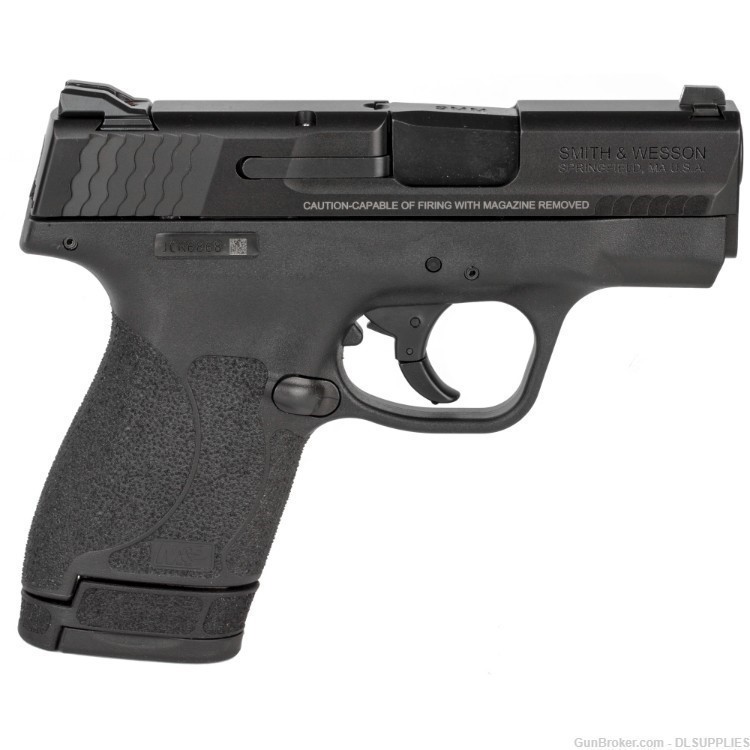 SMITH AND WESSON S&W M&P9 SHIELD 2.0 BLACK NO MANUAL SAFETY (2) MAGS 9MM-img-0