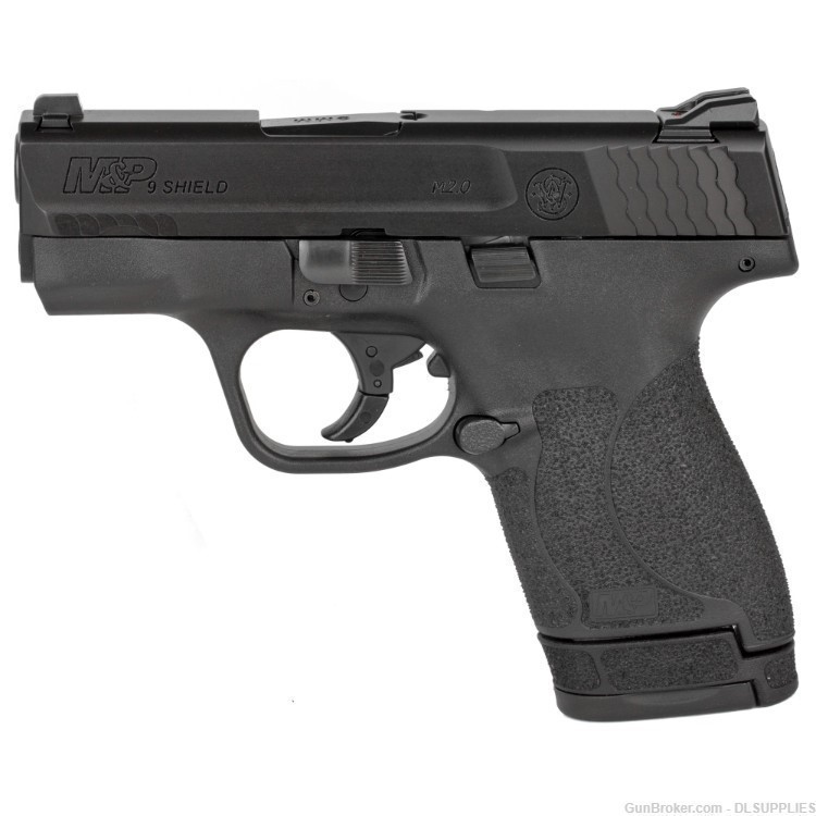 SMITH AND WESSON S&W M&P9 SHIELD 2.0 BLACK NO MANUAL SAFETY (2) MAGS 9MM-img-1