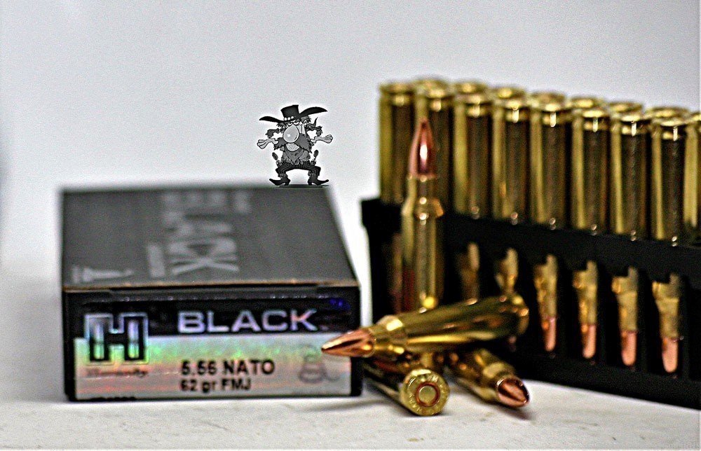 5.56 BLACK Hornady® BLACK 62 Grain FMJ NATO Ammo 20 Rounds-img-2