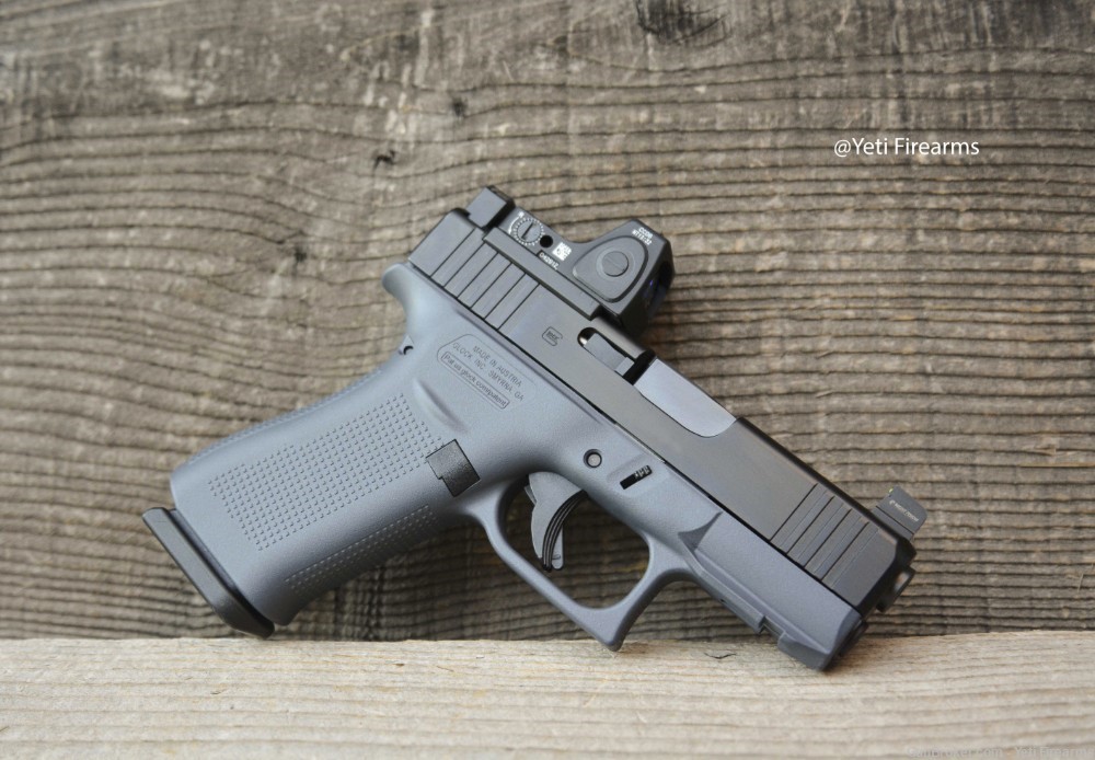 Glock 43X MOS 9mm W/ Glock Gray Cerakote CHPWS Adapter RMRcc 3.25 -img-7