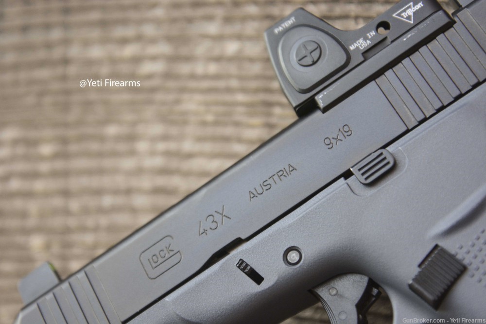 Glock 43X MOS 9mm W/ Glock Gray Cerakote CHPWS Adapter RMRcc 3.25 -img-8