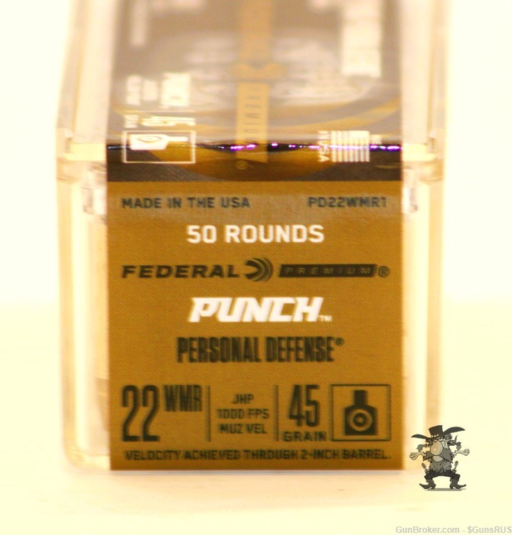 Federal Premium Personal Protection 22 WMR High Velocity "PUNCH" HP 50 Rds-img-1
