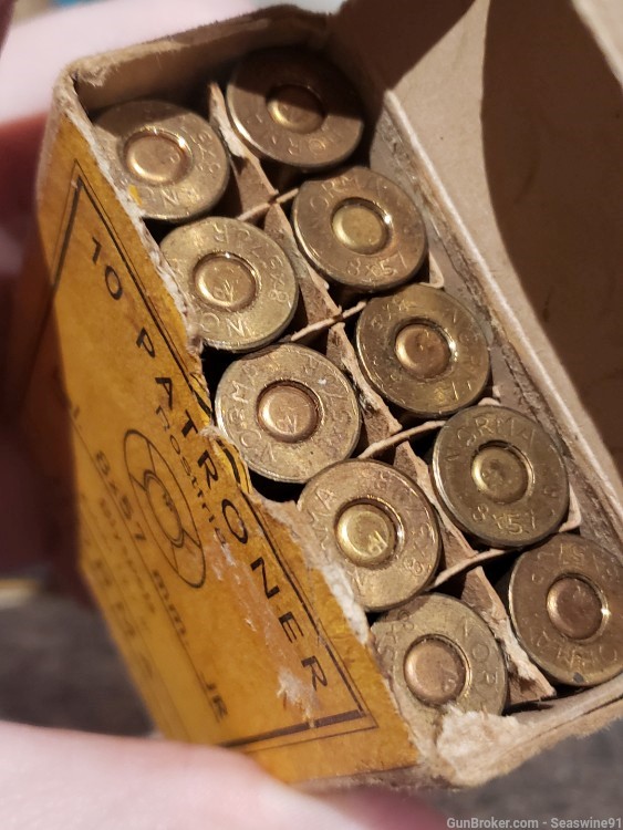 8x57 JR Kar 88 Ammo ammunition original 8x57mm Norma 10 round +7 loose-img-4