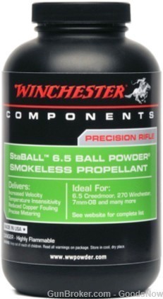 Winchester Staball 6.5 Smokeless Powder 1 lb  Win Sta Ball 6.5 StaBall-img-0