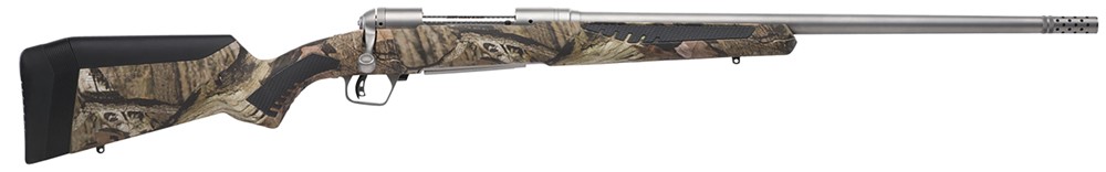 Savage 338 Win Mag 2+1, 23 Barrel, Stainless, M. O. Break-Up Country, RH Ac-img-0