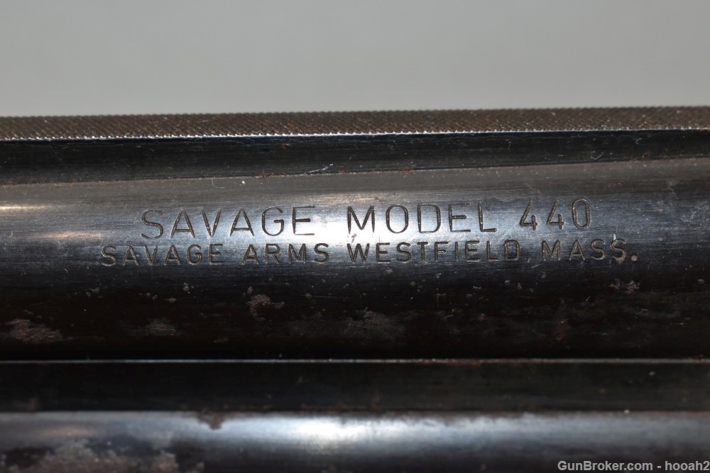 Well Worn Savage Model 440 Over Under 12 G Shotgun Barrel Assembly READ-img-10