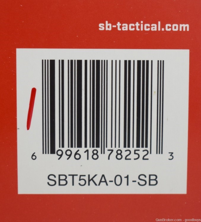 SB TACTICAL SBT5A PISTOL STABILIZING BRACE SBT5KA-01-SB NIB-img-5
