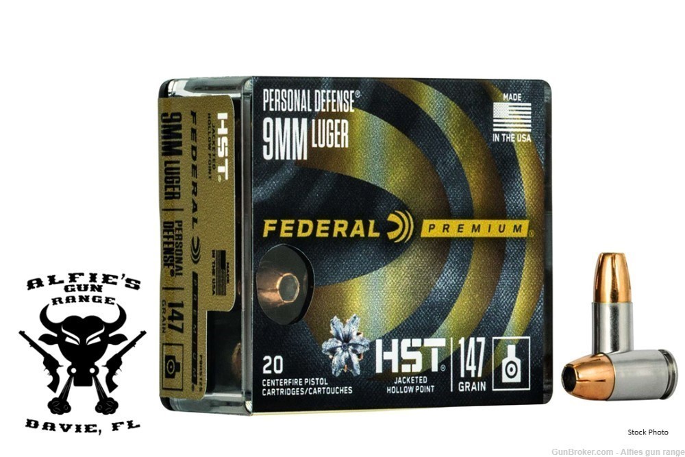 Federal HST 9mm 147 Grain JHP 200 Rounds-img-0