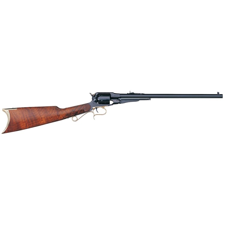 Uberti 1858 New Army Target Carbine .44 Cal 18" 6rd Black Powder Revolver-img-0