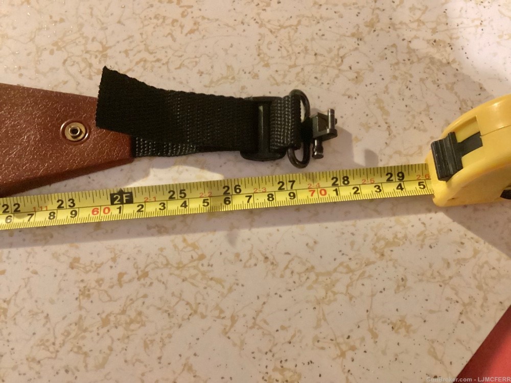 Hunter Brand Neoprene Padded Gun Sling With Swivel Clips approx 34” long-img-1