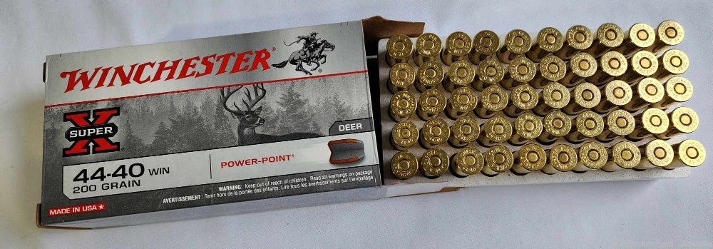 50 rounds of Winchester Super X 44-40 Win 200 gr Power-Point-img-1