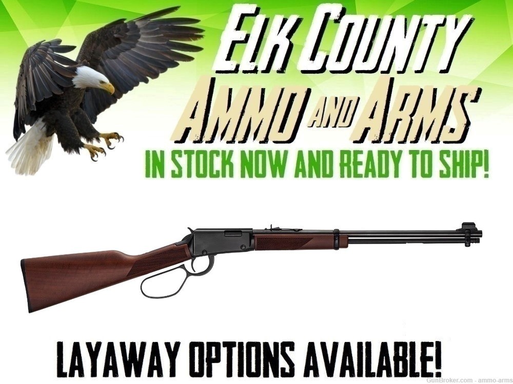 Henry Classic Lever Action Large Loop .22 WMR 19.25" Walnut H001MLL-img-0