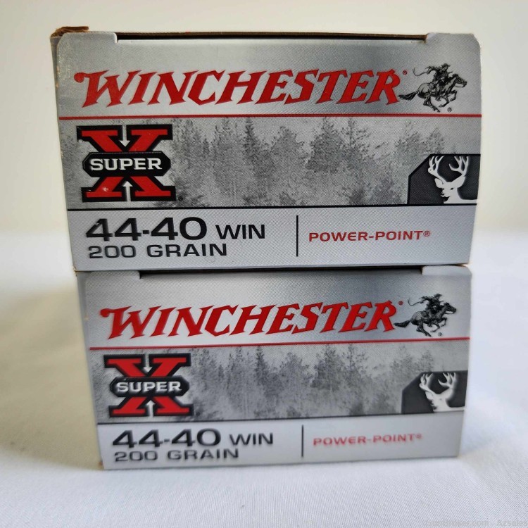 100 rounds of Winchester Super X 44-40 200 gr Power-Point-img-0