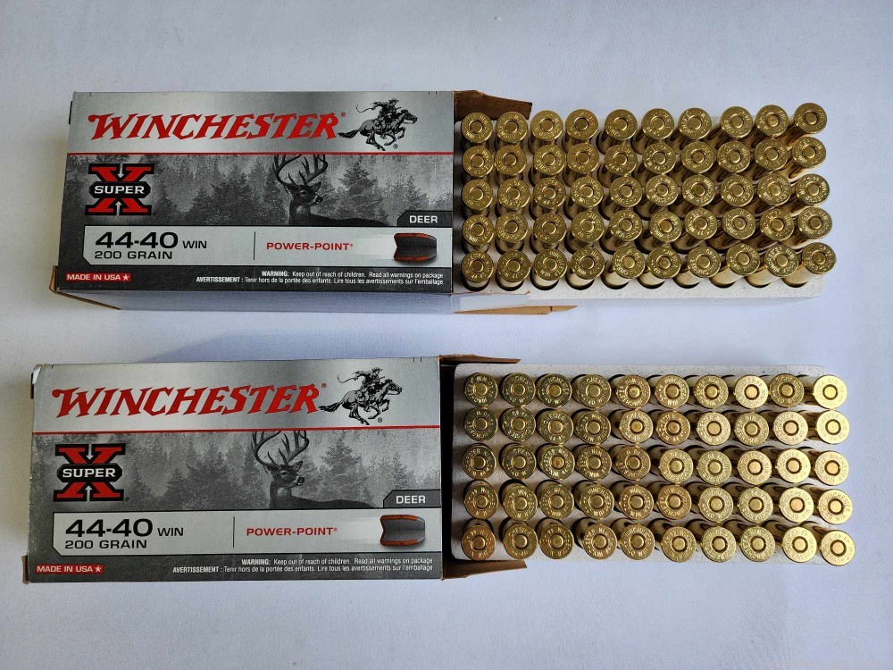 100 rounds of Winchester Super X 44-40 200 gr Power-Point-img-1