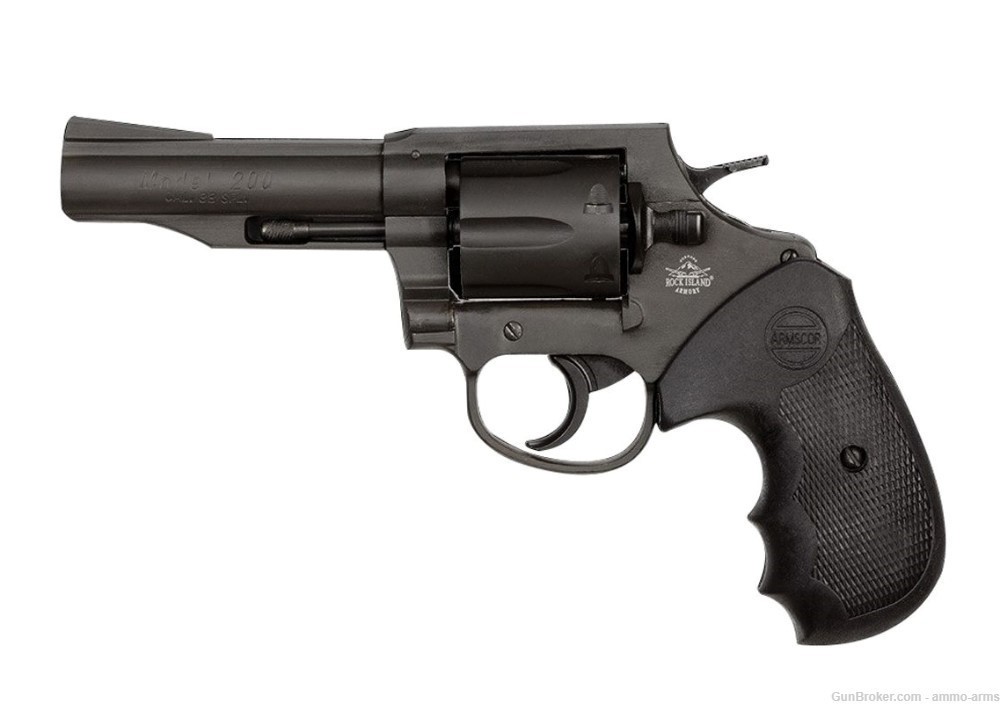 Armscor Rock Island M200 Revolver .38 Special 4" Black Parkerized 51261-img-2