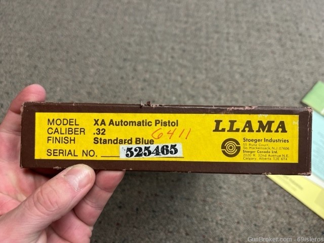 Llama Model XA .32 ACP (7.65mm) with original box, accessories-img-7