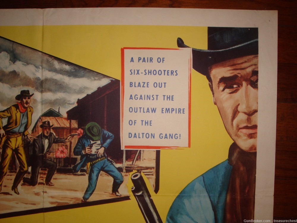 Original 1953 Movie Poster JESSE JAMES vs THE DALTONS nice display piece-img-2