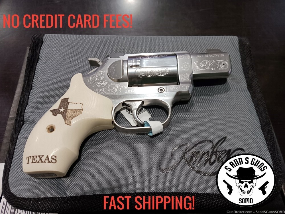 KIMBER K6S TEXAS EDITION 357 MAGNUM ENGRAVED STAINLESS REVOLVER NEW-img-0