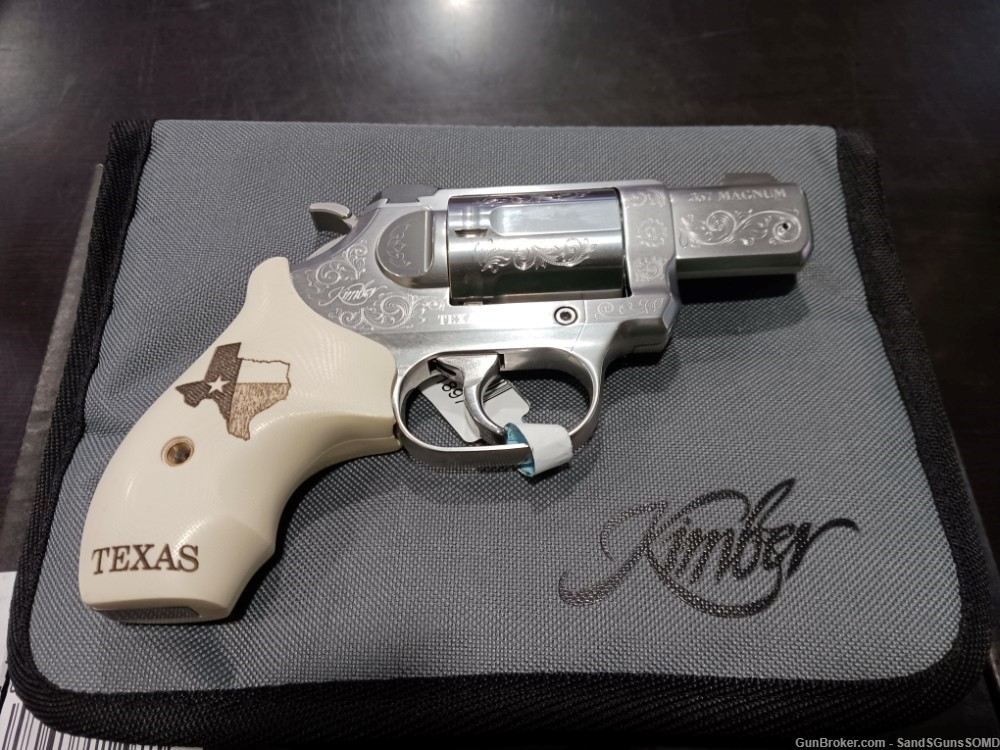 KIMBER K6S TEXAS EDITION 357 MAGNUM ENGRAVED STAINLESS REVOLVER NEW-img-1
