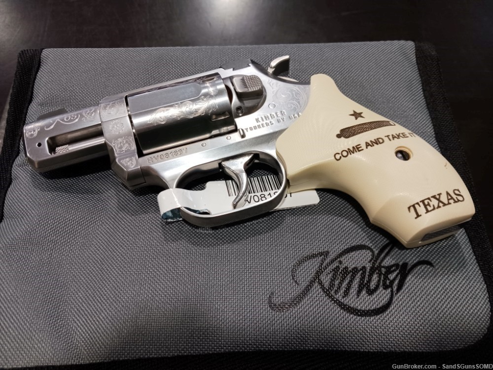KIMBER K6S TEXAS EDITION 357 MAGNUM ENGRAVED STAINLESS REVOLVER NEW-img-4