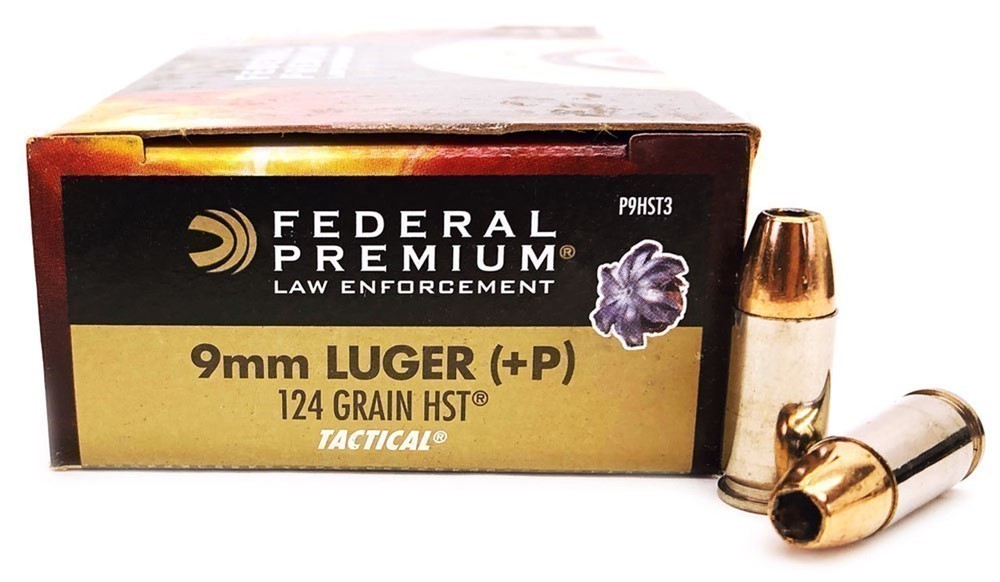 100rds Federal Premium Tactical HST™ 9mm 124gr +P JHP P9HST3 self defense-img-1