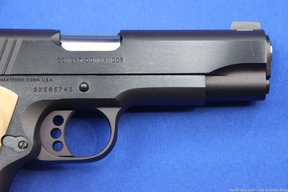 Colt Model Combat Commander 1911 Pistol 9MM 4.25" Genuine RAMS HORN Grips 9-img-8