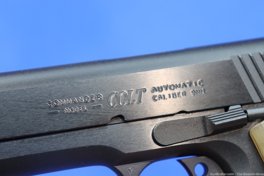 Colt Model Combat Commander 1911 Pistol 9MM 4.25" Genuine RAMS HORN Grips 9-img-18