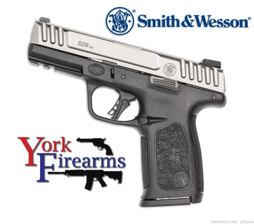 Smith & Wesson SD9 2.0 Series 9mm 16rd Handgun NEW 13931-img-0