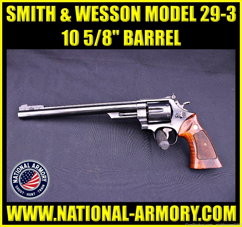 SMITH & WESSON MODEL 29-3 44 MAGNUM 10 5/8" BBL 1983 MFG-img-0