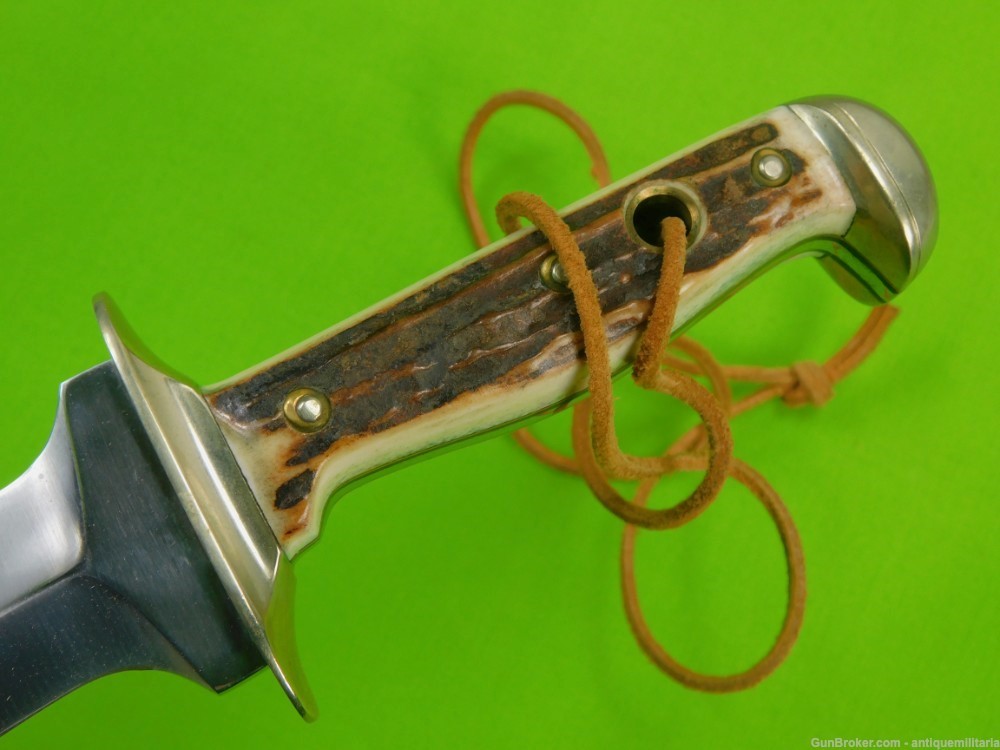Vintage German Germany Puma Waidblatt Large Hunting Knife Dagger Scabbard-img-12