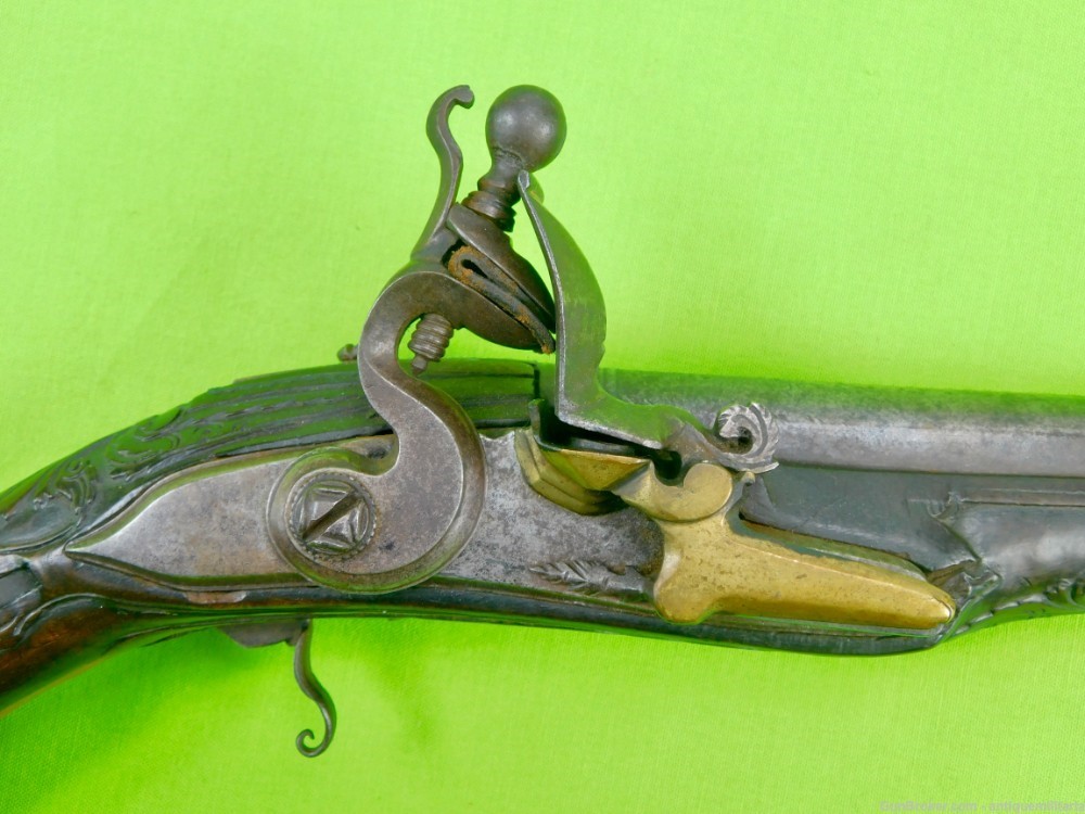 Fancy 18th-19th C. Middle Eastern Islamic Arabic  Flintlock Pistol Handgun-img-3