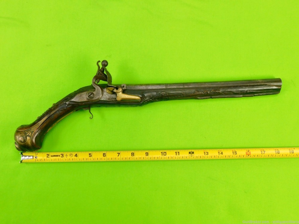 Fancy 18th-19th C. Middle Eastern Islamic Arabic  Flintlock Pistol Handgun-img-22