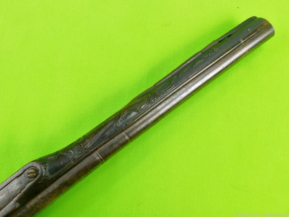Fancy 18th-19th C. Middle Eastern Islamic Arabic  Flintlock Pistol Handgun-img-16