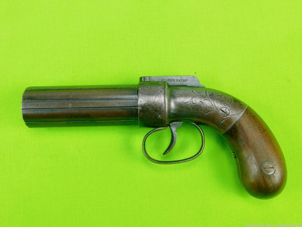 AucUS Civil War .31 Cal Allen & Thurber Pepperbox Pistol Handgun 600-img-1