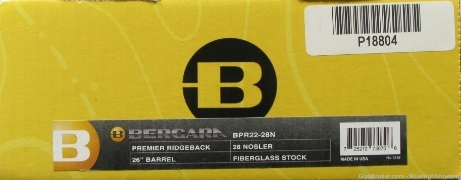 Unfired Demo: Bergara Premier Ridgeback 26" 28 Nosler BPR22-28N-img-20