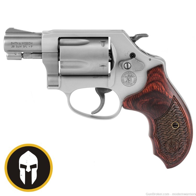 Smith & Wesson 637-2 - 1.88" Barrel (.38 Spl) - 5-Shot - Stainless/Wood-img-0
