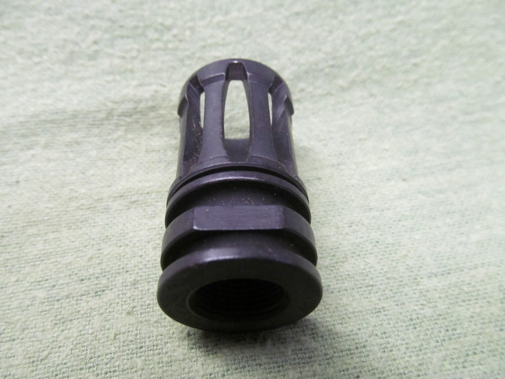 Unbranded Steel Flash Hider with 1/2"-28 Threads-img-4