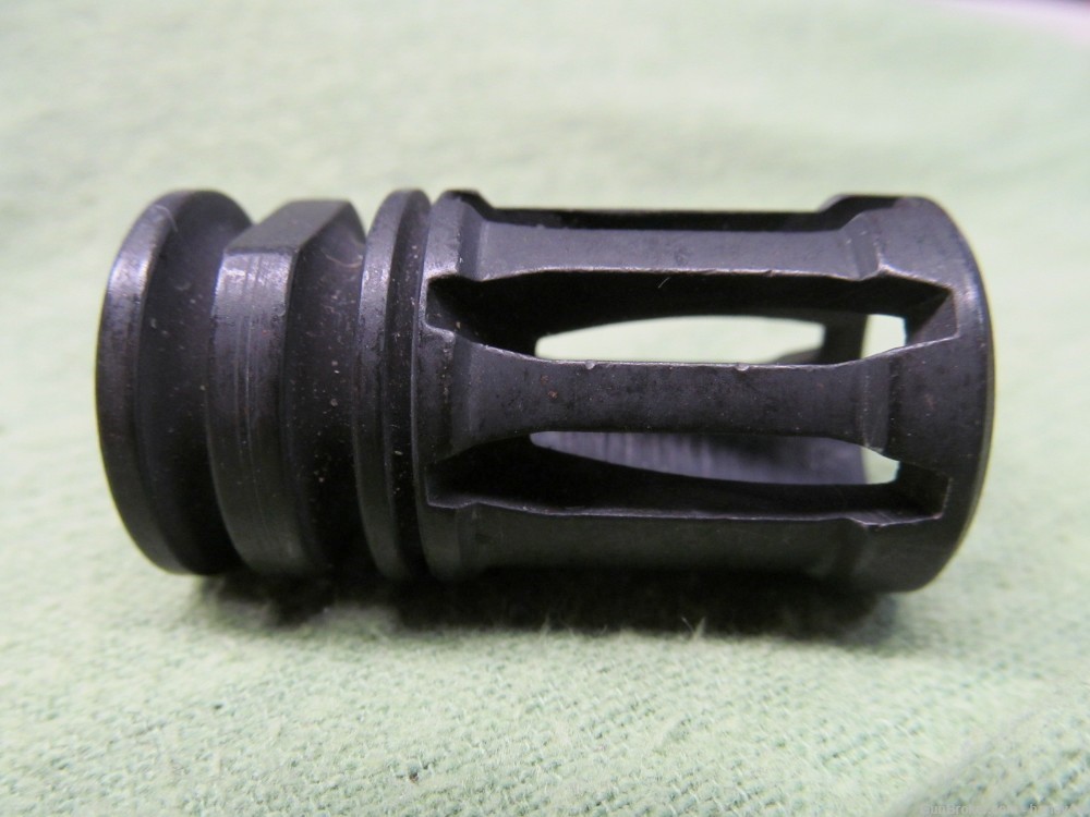 Unbranded Steel Flash Hider with 1/2"-28 Threads-img-1
