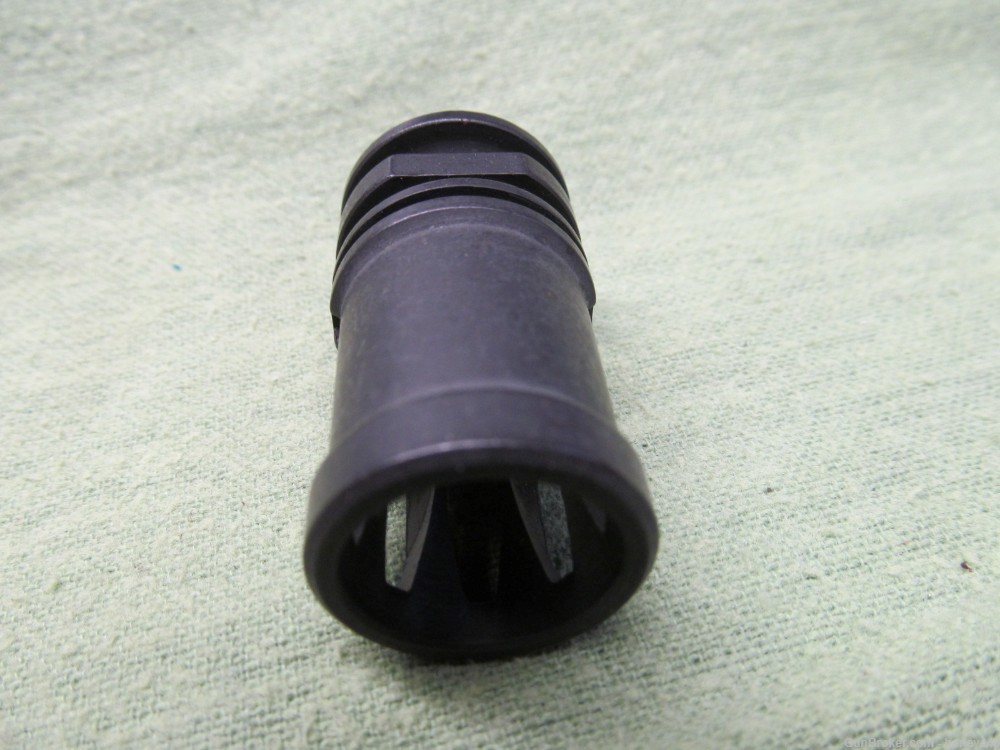 Unbranded Steel Flash Hider with 1/2"-28 Threads-img-3