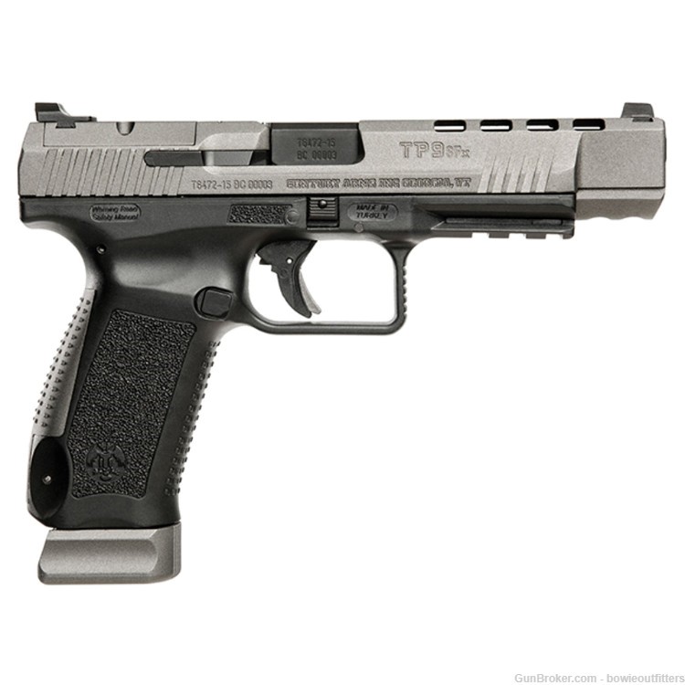 Canik TP9SFx 9mm Luger Semi Auto Pistol 5.2" Match Grade Barrel Fiber Optic-img-0