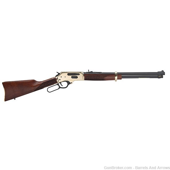 Henry H024-3855 Lever Action Rifle 38-55 Win Side Gate Action 20" BBL 5rd B-img-0