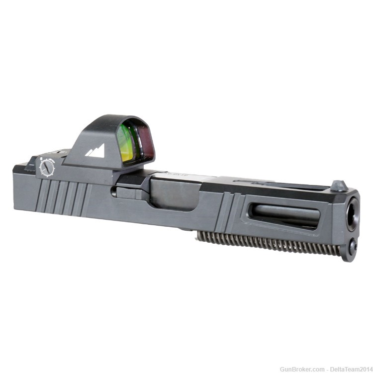 Complete 17-4 Combat RMR Slide for 9mm Glock 19 - Northtac F12 Red Dot ...