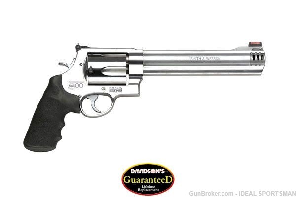 SMITH & WESSON 500 8.375" REVOLVER STAINLESS 163501 BRAND NEW-img-0
